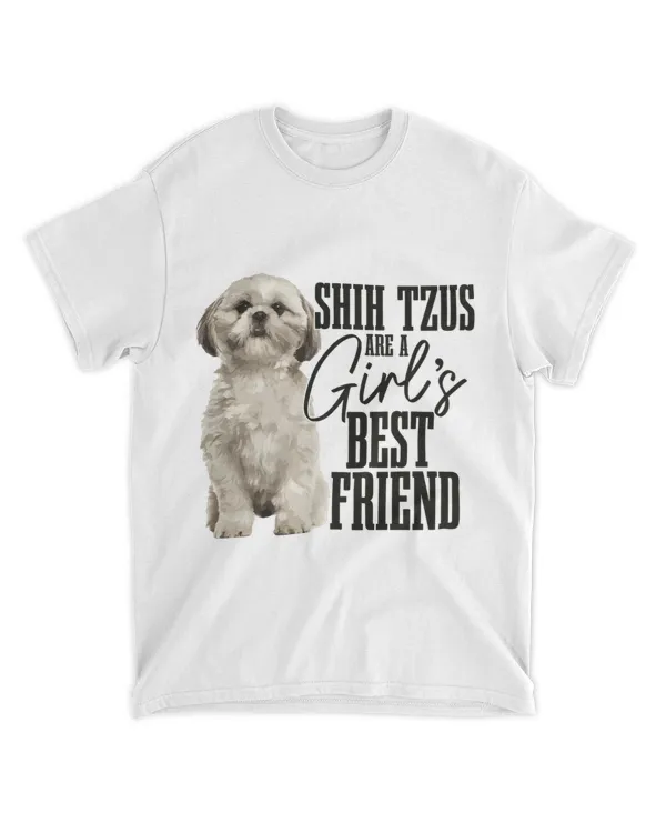 Womens Shih Tzus Are Girls Best Friend Funny Shih Tzu Mom3