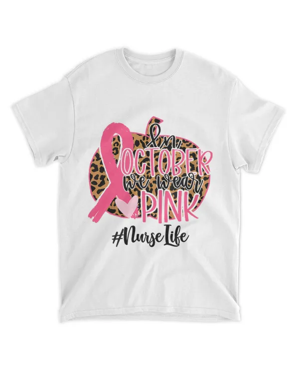CNA Life Nurse Pink Ribbon Pumpkin Breast Cancer Awareness