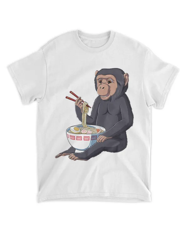 Funny Monkey Japanese Kawaii Ramen Chimpanzee