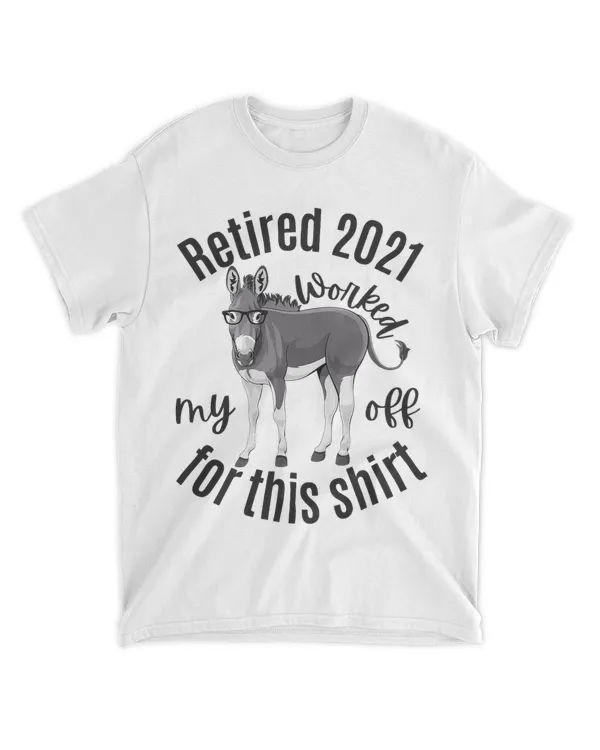 Funny Donkey Lover CoWorker Retirement Retired 2