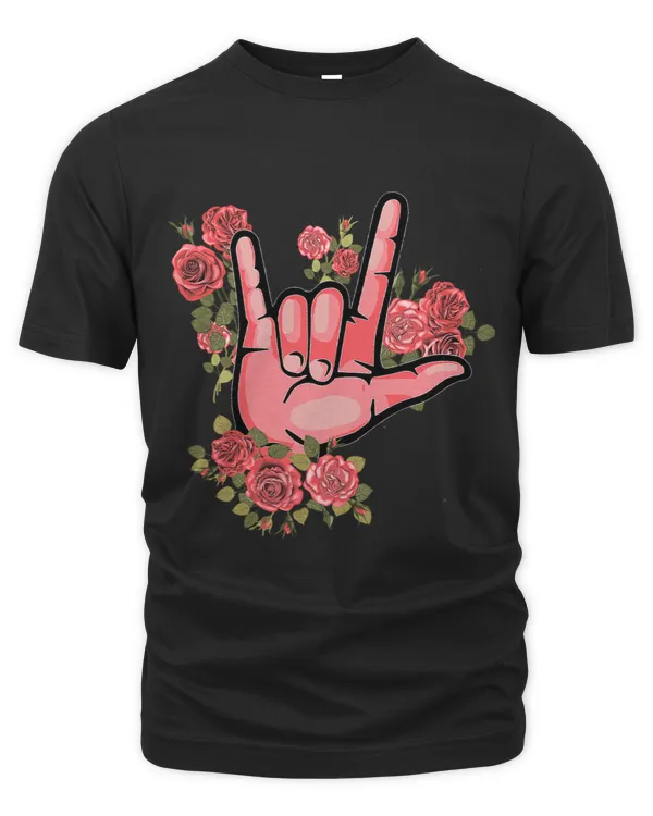 Sign Language Rose ASL Pride Flower Lover
