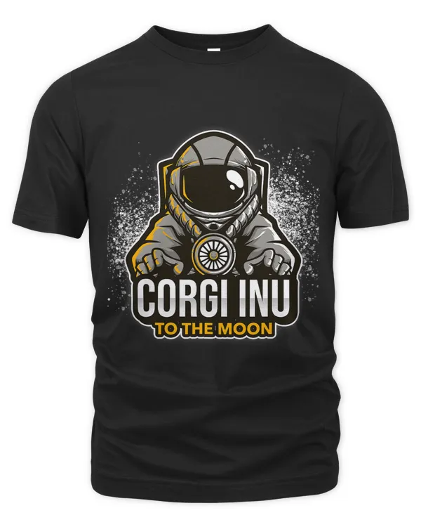 Corgi Inu to the Moon Astronaut Vintage Retro
