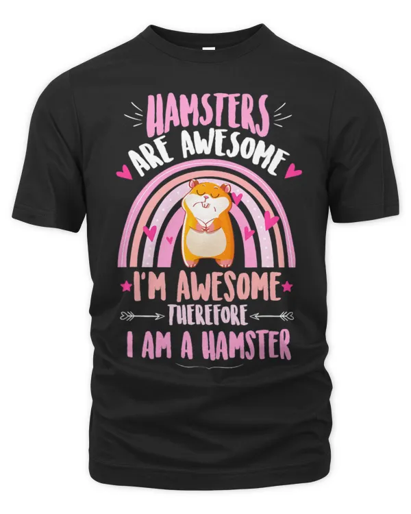 Hamster Pet Rainbow Cute Hamster Lover Saying Funny Hamsters Girls Boys