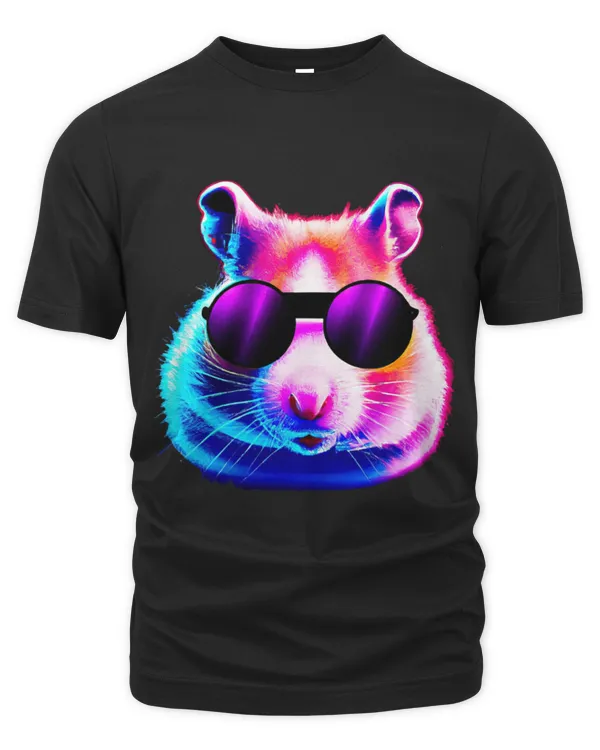 Hamster Pet Rave Hamster Purple 80s Music Retro Men Women Kids