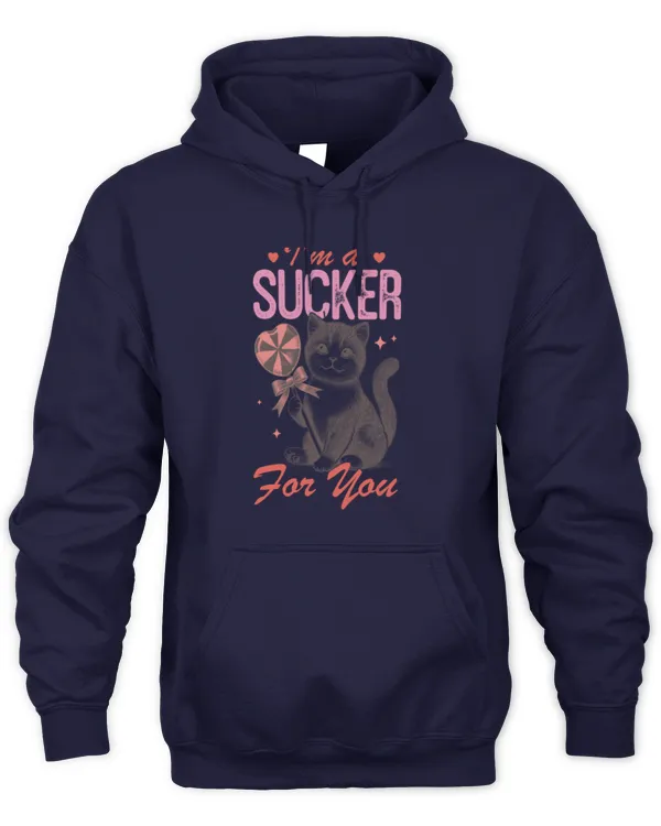 Valentine's Day Kitten I'm Sucker You Cute Cat Lover Long Sleeve