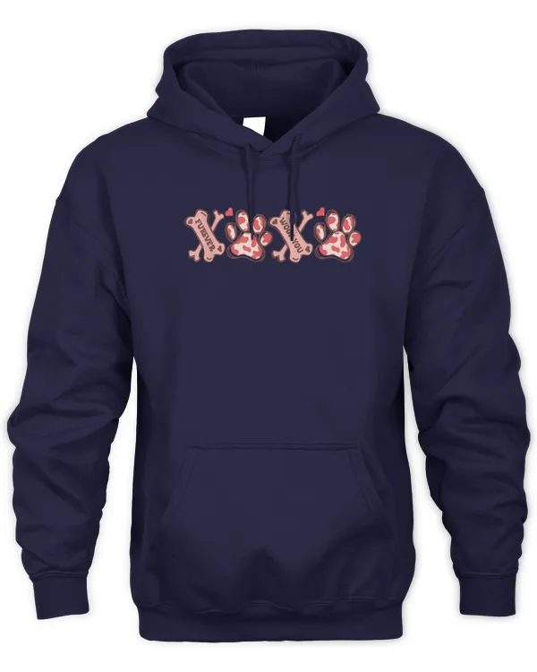 XOXO Dog Paw Print Valentines Day Dog Lovers Dog Mom Dog Dad