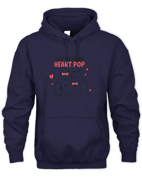 You Make My Heart Pop Cat Lovers Long Sleeve