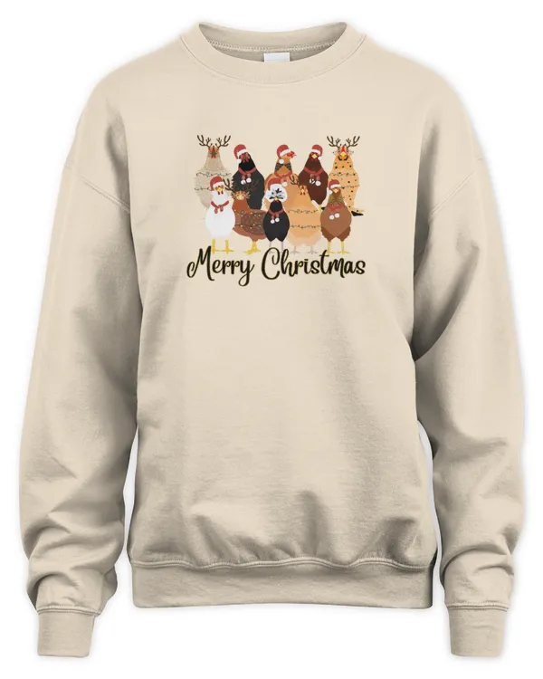 Merry Chickmas Christmas Chicken