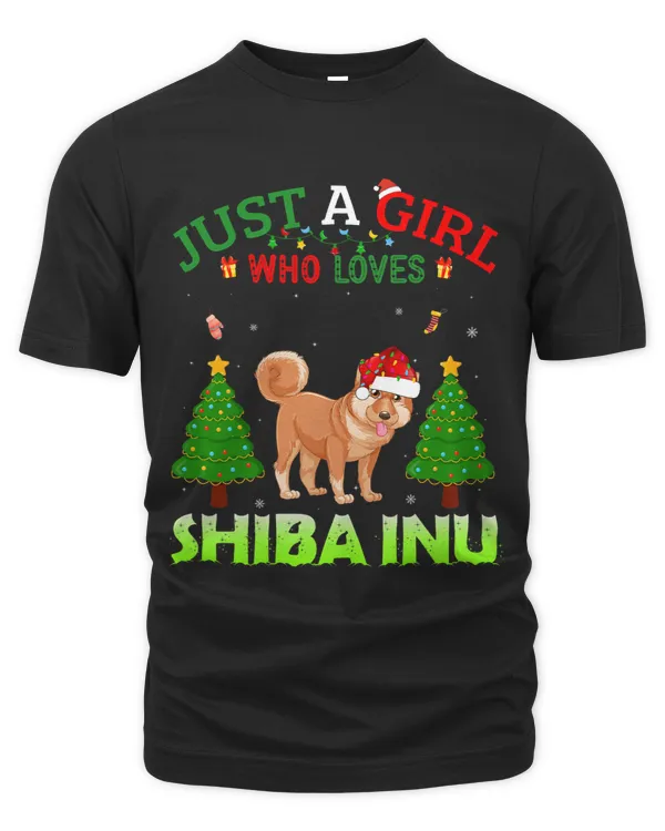 Xmas Matching Christmas Just A Girl Who Loves Shiba Inu Dog
