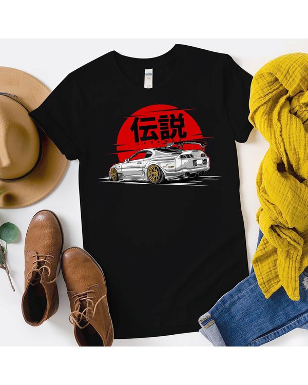 Japanese Domestic Market Tuning Retro 90s Car Legend T-Shirt