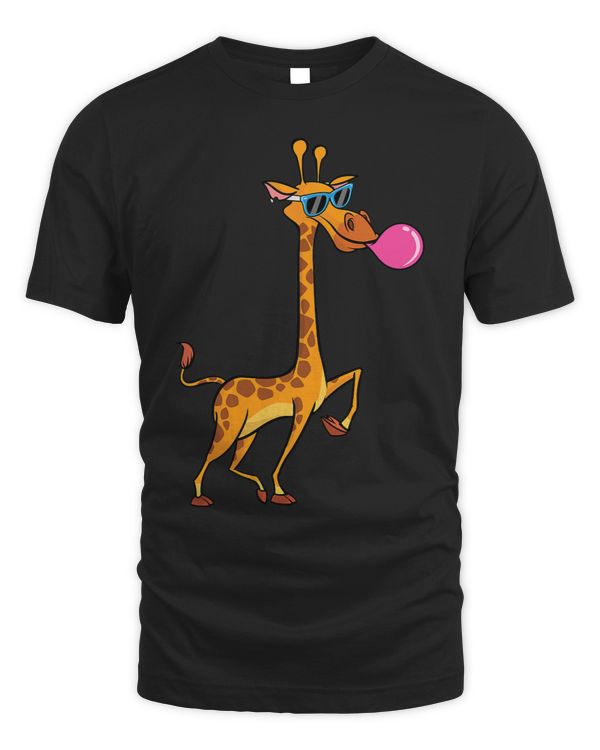 Funny Blowing Bubble Gum Giraffe Cute Wild Animal