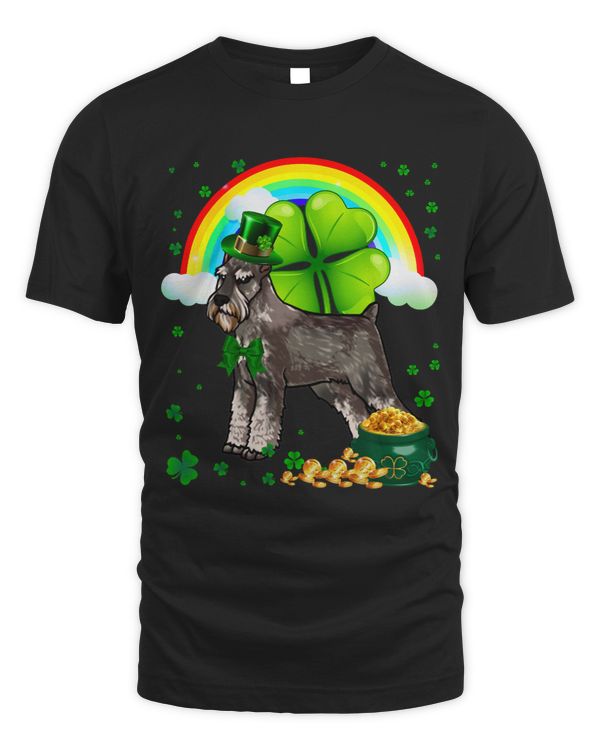 St Patricks Day Standard Schnauzer Shamrock Pet Dog Lover