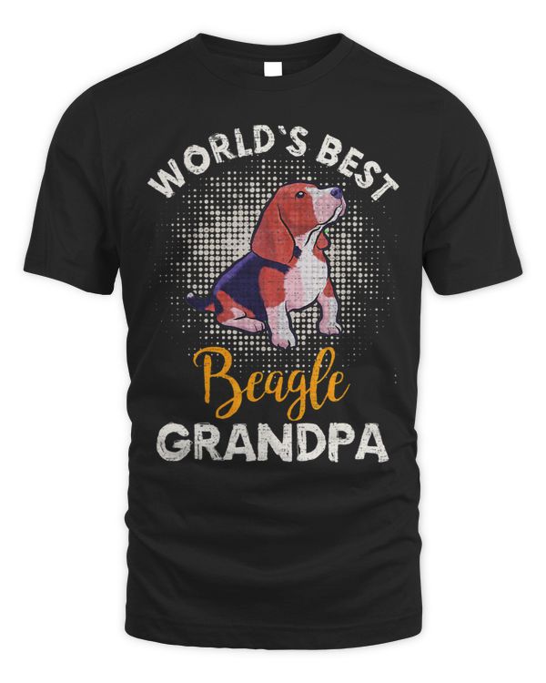 Vintage Worlds Best Beagle Dog Grandpa Funny Puppy Lover
