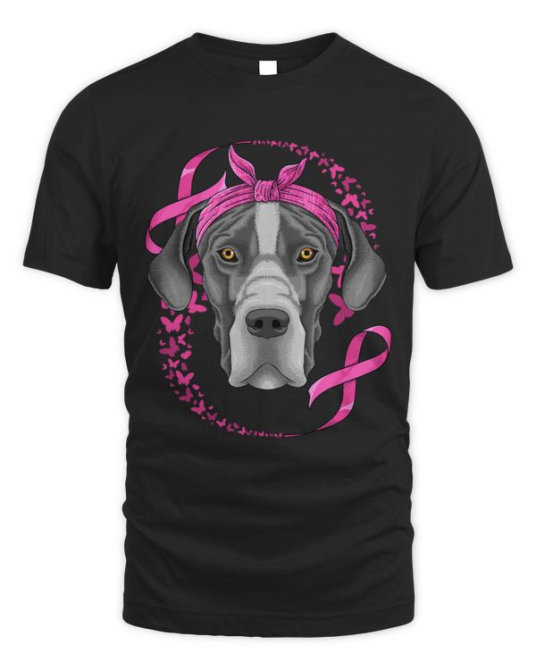 BC Great Dane Breast Cancer Awareness Pink Bandana Survivor Cancer