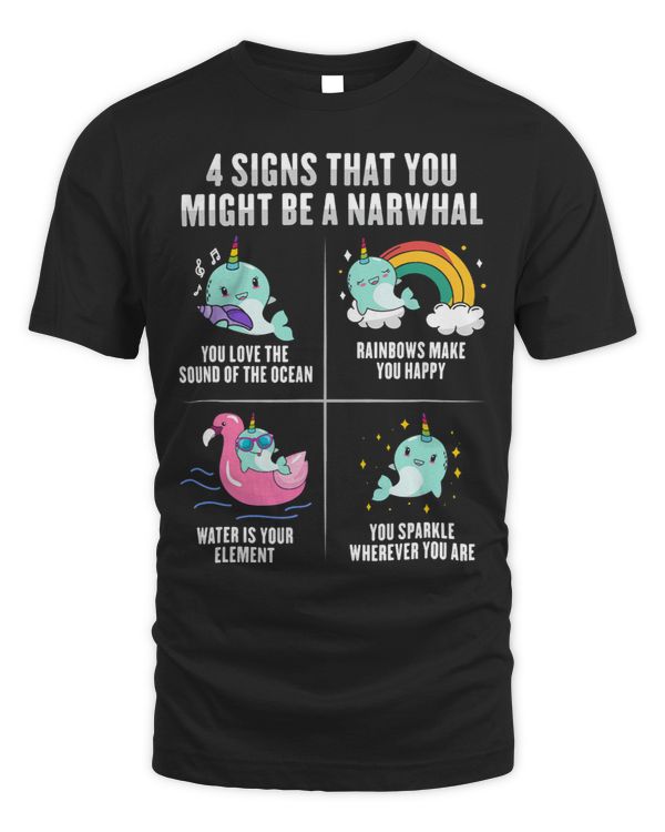 Narwhal Lover Design for 4 Signs that you might be a narwhal