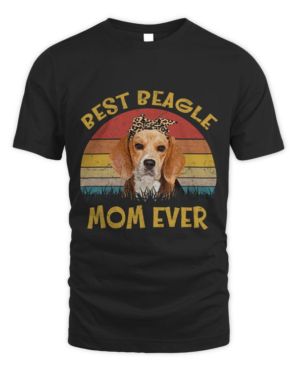 Womens Vintage Beagle Mom Gift Best Beagle Mom Ever Funny Dog Mom 446