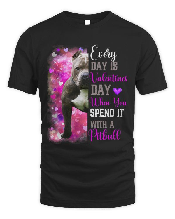 Womens Pitbull Mom Funny Valentines Day Dog Lovers Bully Pitty