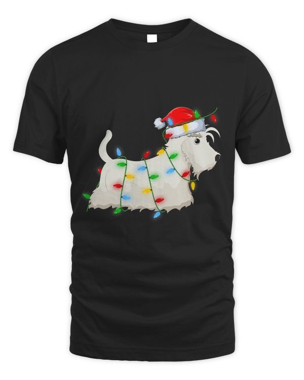 Xmas Holiday Lighting Santa Scottish Terrier Dog Christmas