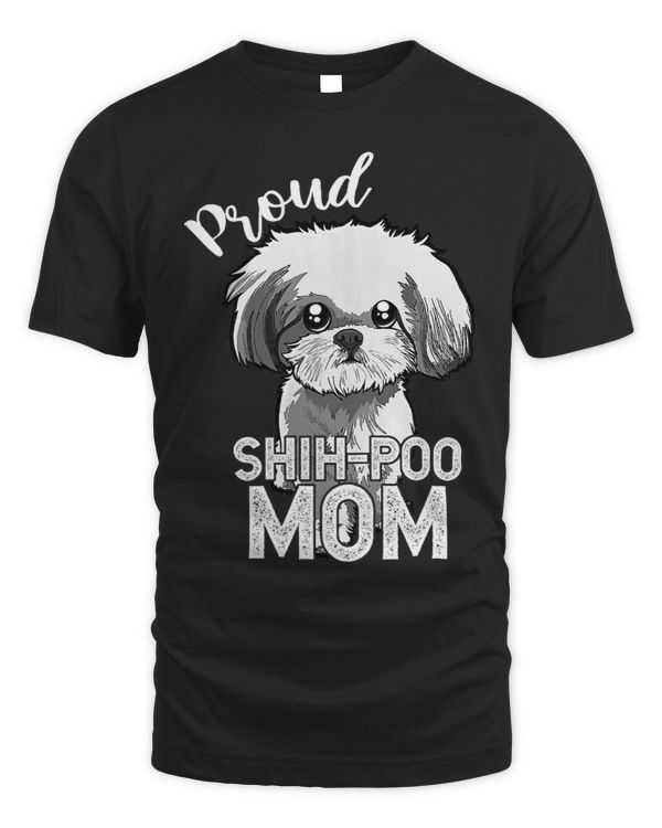 Womens Proud Shih Poo Mom Shirt Shih Poo Lovers For Mom
