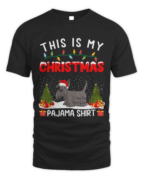 Xmas Party This Is My Scottish Terrier Dog Christmas Pajama