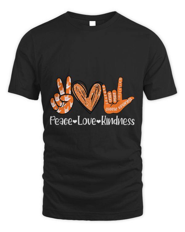 ASL Peace Love Kindness I Love You Sign Language Anti Bullying