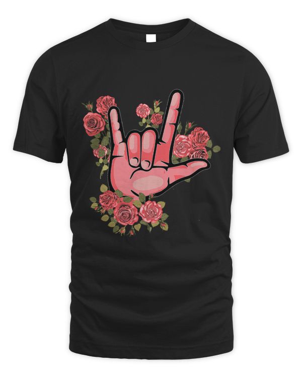 ASL Sign Language Rose ASL Pride Flower Lover