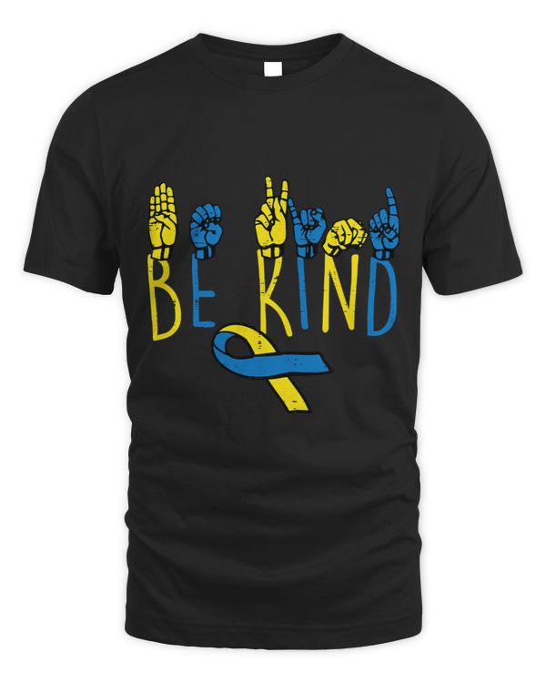 Down Syndrome Be Kind ASL Hand Sign Teacher Women