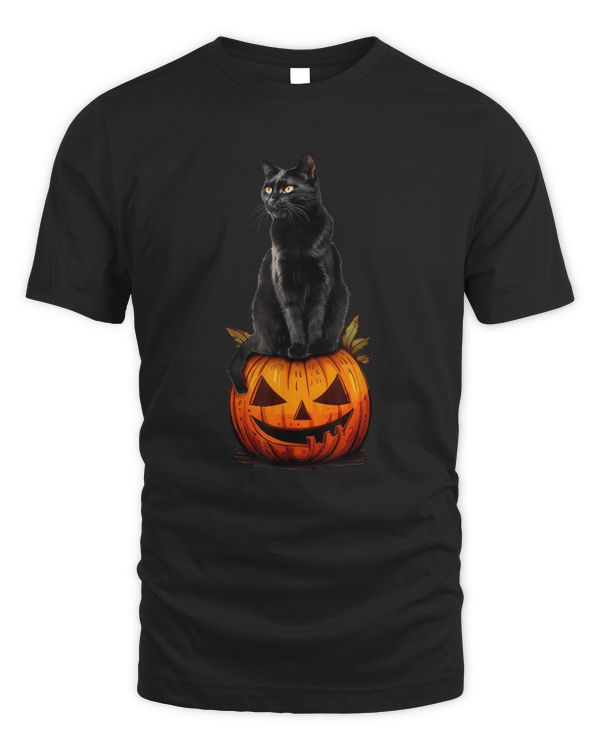 Black Cat Halloween Pumpkin Costume For Women