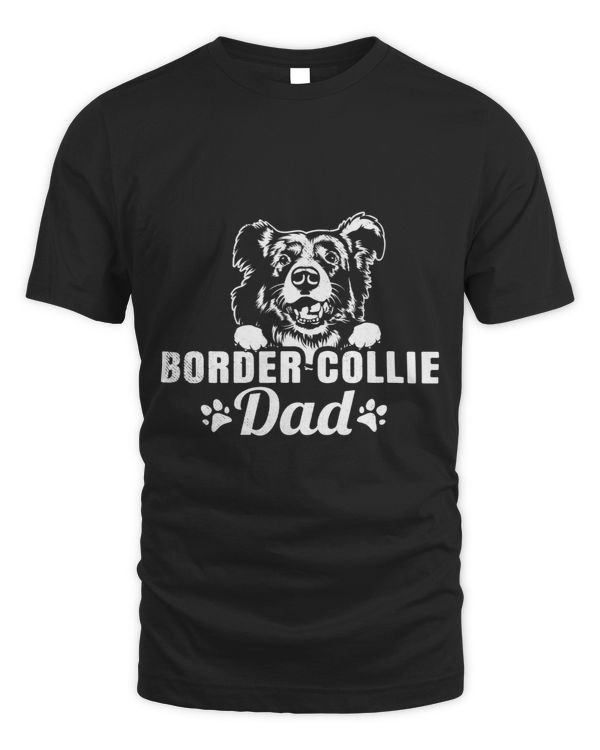 Border collie dog artsy Dog pet lover daddy graphic drawing