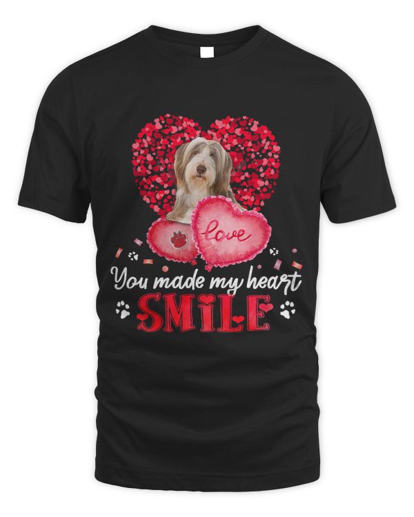 You Make My Heart Smile Bearded Collie With Heart