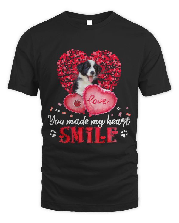 You Make My Heart Smile Border Collie With Heart