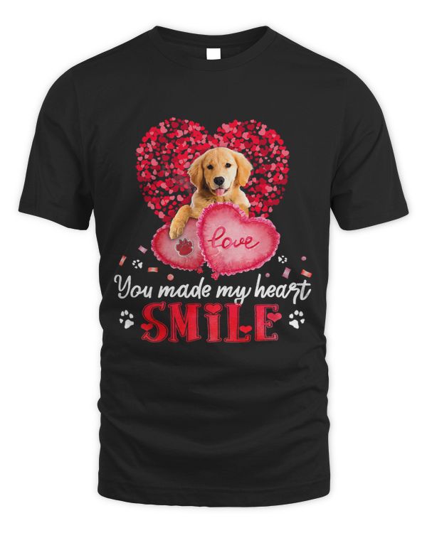 You Make My Heart Smile Golden Retriever With Heart