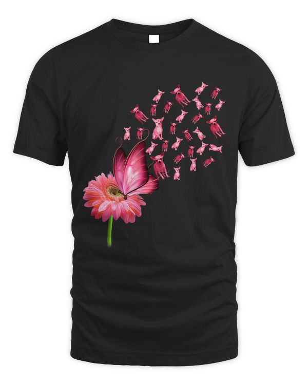 Chihuahua Flower Daisy Pink Shirt Cute Dog Lover