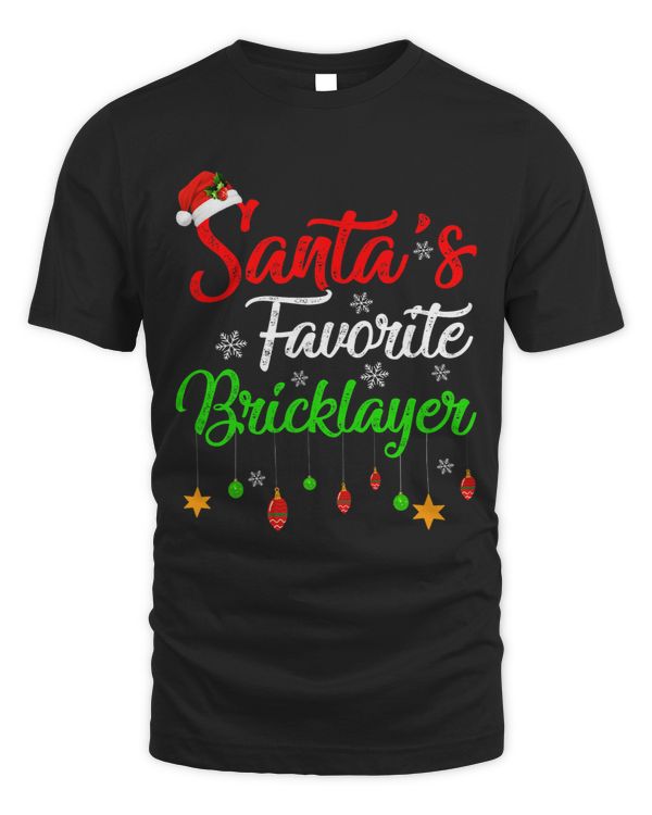 Funny Xmas Santas Favorite Bricklayer Christmas