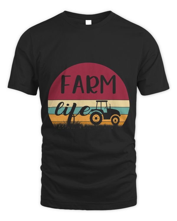 Retro Vintage Farm Life Farming Tractor Family Farmer 2