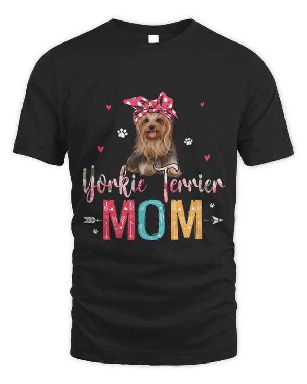 Yorkie Terrier Mom Happy Mothers Day Floral Flower Dog