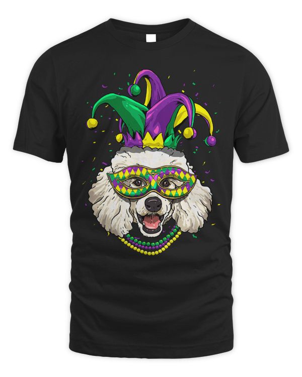 Poodle Dog Lover Cute Mardi Gras Carnival Jester