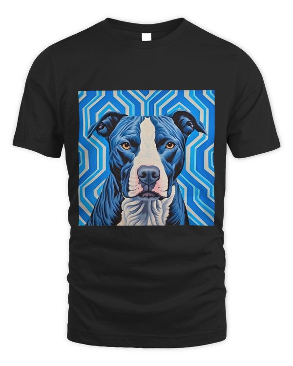 Dog Lover Bully Breeds Op Art Pit Bull Blue Nose Pit Bull