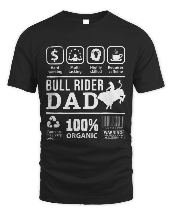 Rodeo bull rider Funny Multi Tasking DAD graphic theme
