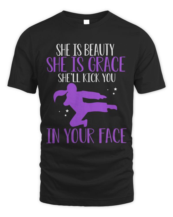 Shell Kick You In Your Face Martial Artist MMA Karate Girl