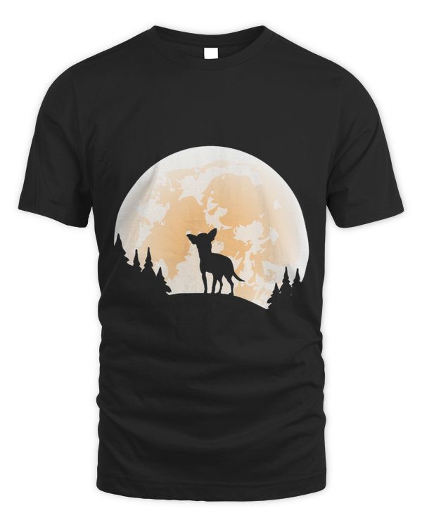 Halloween Chihuahua Moon Dogs Lover Funny Halloween