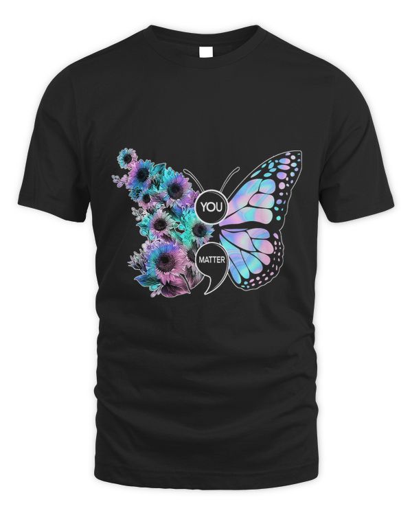 Your Life Matters Suicide Prevention Awareness Butterfly Art