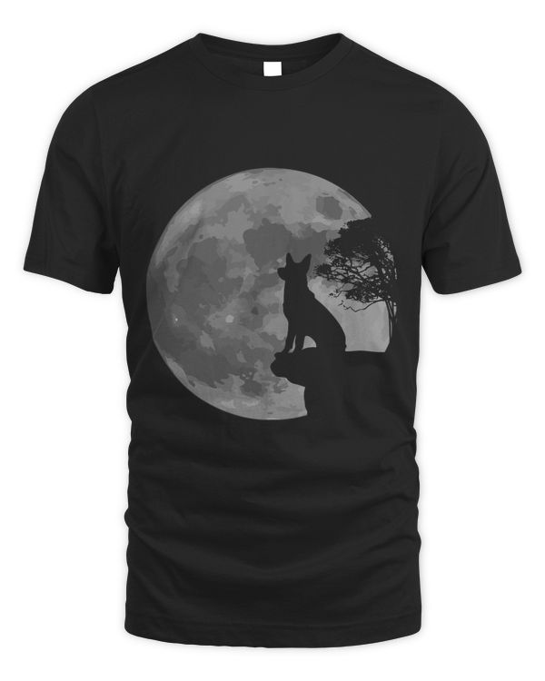German Shepherd Dog Lover Full Moon Howl Gift