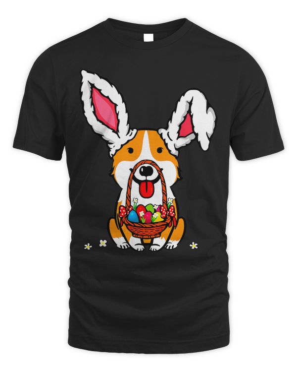 Cute Corgi Easter Bunny Rabbit Kids Design