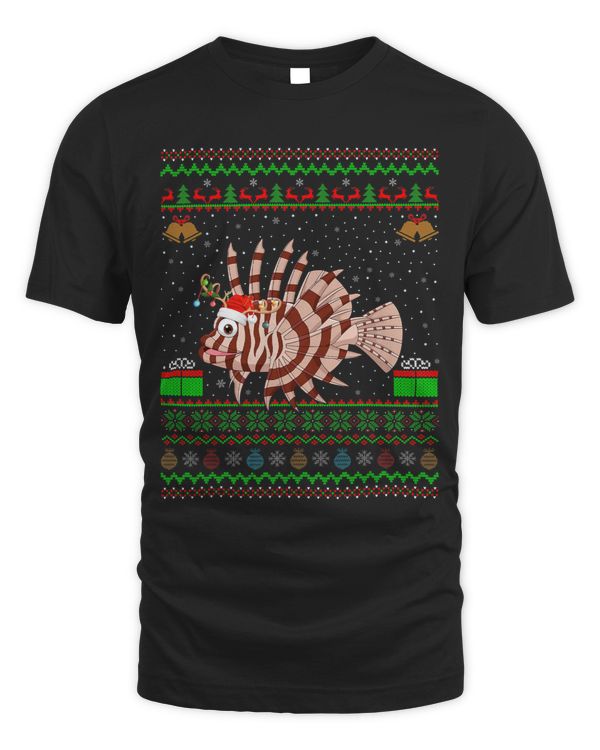 Funny Xmas Lighting Santa Hat Ugly Scorpion Fish Christmas