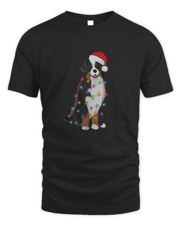 Bernese Mountain Dog Christmas Lights Xmas Dog Lover V V