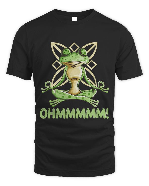 Frog Gift Yoga Sport Meditation Exercise Workout Yoga Frog Says Ohmmmm