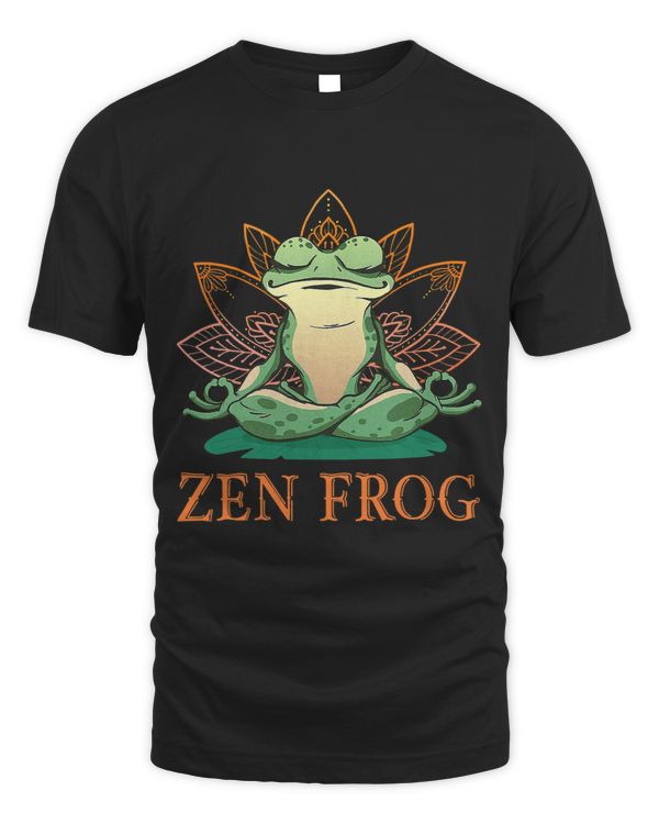 Frog Gift Zen Frog Green Animals Yoga Funny Amphibian