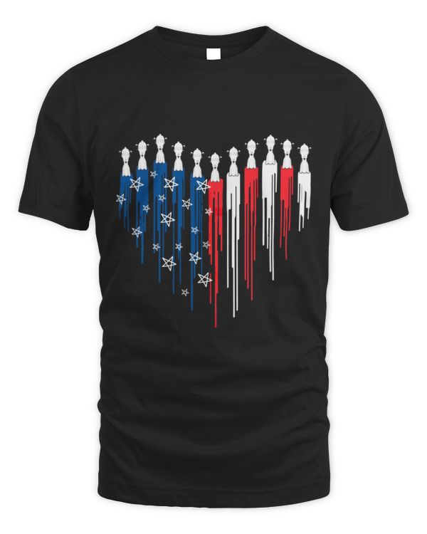 Sportbike Red White Blue Heart