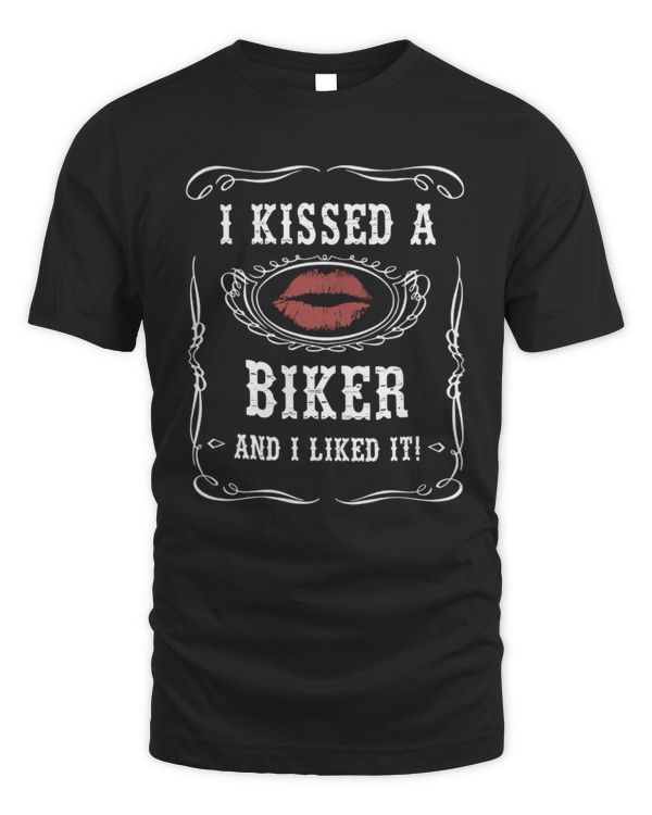 I Kissed A Biker And I Likes It Shirt, Motorcycle Shirt, Shirt For Women, Womens Biker Shirt, Motorcycle Lover Gifts